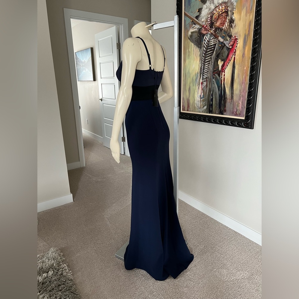 NWT BCBGMaxAzria “Arabella” Gown – Navy/Black – Size 0 - Picture 9 of 14